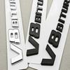 3D ABS Chrome Logo V8 BITURBO Emblem Car Fender Side Badge Decal For Mercedes Benz AMG C63S C63 E63 G63 G500 Sticker Accessories