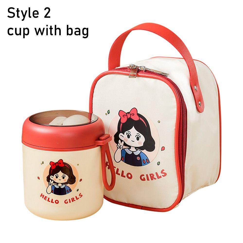 1Pcs Sealed Soup Bowl Insulated Breakfast Cup Porridge Cup Breakfast Box Vacuum Insulated Soup Can