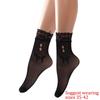 Breathable Fishnet Patterned Ankle Socks for Women Fashionable Hollowout Design with Lace Trim Short Crew Socks Hosiery