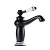 Bathroom Sink Faucet Basin Mixer Tap Ceramic Elegant Design Splashproof Single Handle and Cold