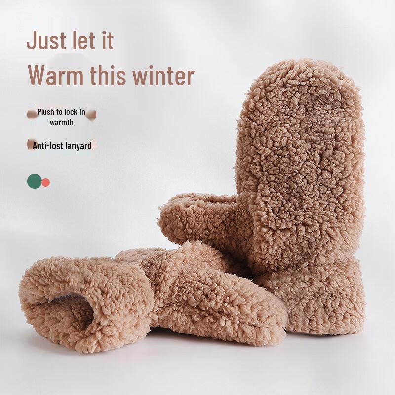 

Женские зимние теплые плюшевые перчатки Guteng (2 пары) One Size