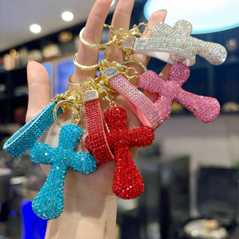 Able, Diamond-Encrusted Crosses, Keychains, Creative Bags, Pendants, Personalized Car Accessories, Gifts