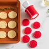 Christmas Cookie Stamps Set 6 Styles Cookie Cutters Molds Plunger Non-Stick Homemade Christmas Cookies Embossing Mold Chocolate Fondant Mooncake
