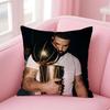Hot Cool Singer DDrake Cushion Cover Pillowcase Short Plush Invisible zipper Room Sofa Cushion Cover