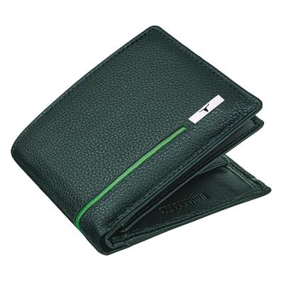 Hirschgrün/Hellgrüne Lederbrieftasche für Herren