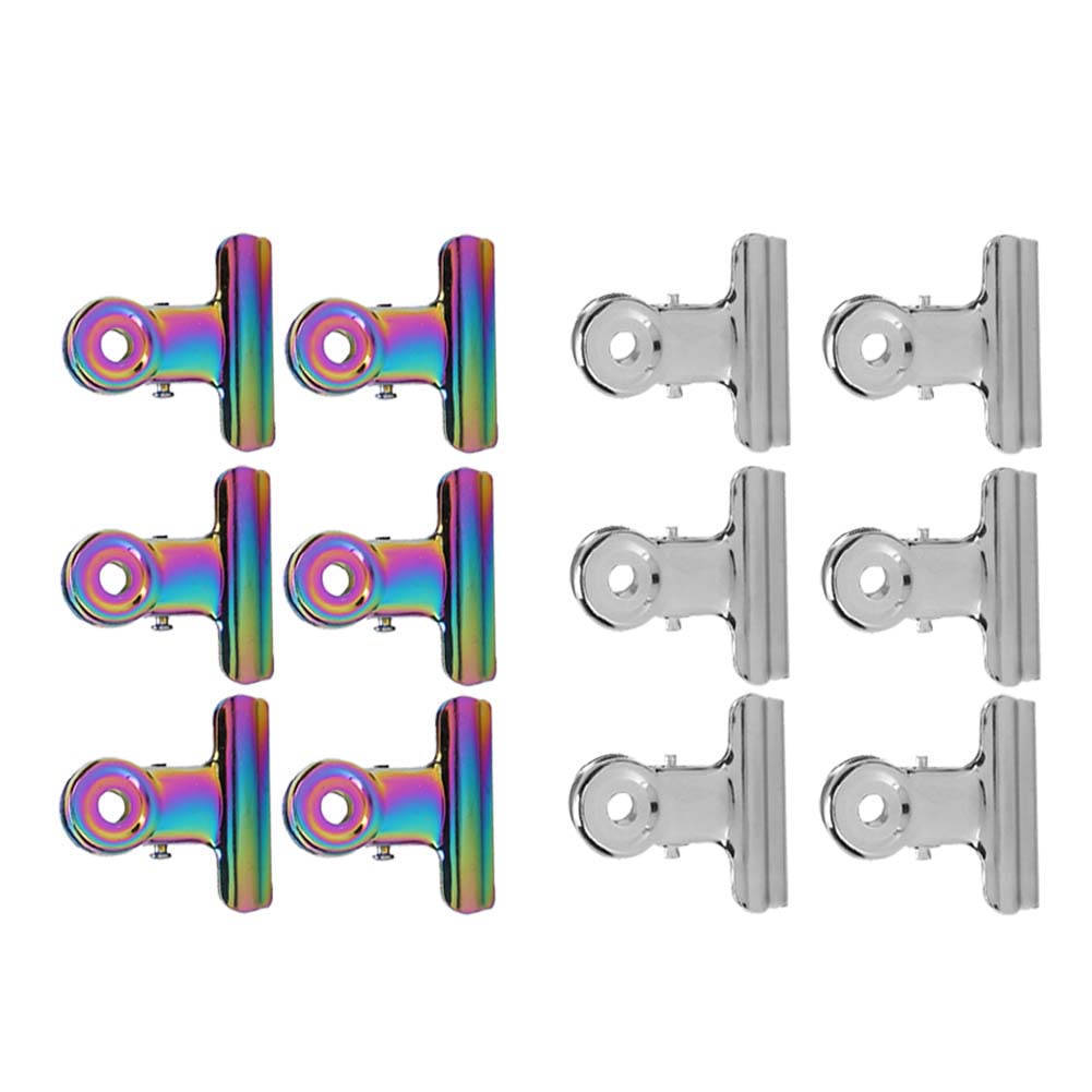 12 Stück Nagelspitzen-Clips Multifunktionale Fingerverlängerungs-Clips Metallfeile Büroklammern