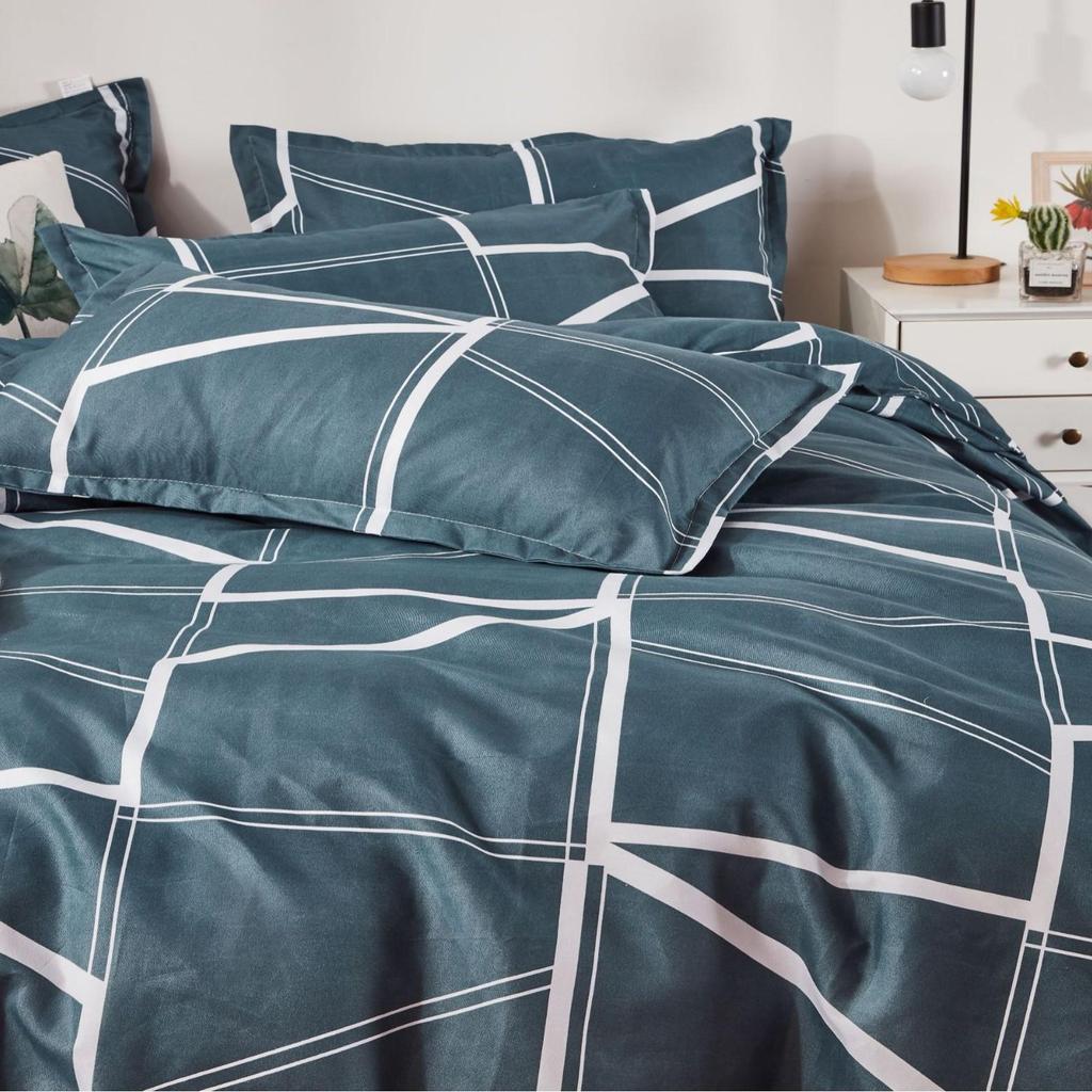 Mykt Hudvennlig Sandvasket Trykt Dynetrekk