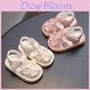 Sommer Lauflernschuhe für Mädchen mit Blumen-Dekor für Kleinkinder, Prinzessinnen-Stil