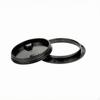 Boat Inspection Deck Plate Recessed Finger Grips Round Textured White 4 Inch