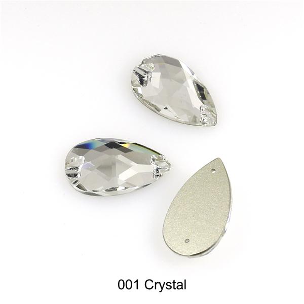 Dongzhou Waterdrop Sew On Rhinestones Flatback Crystal Loose Crystal Stone Beads Garment Shoes Diy Sewing Accessories