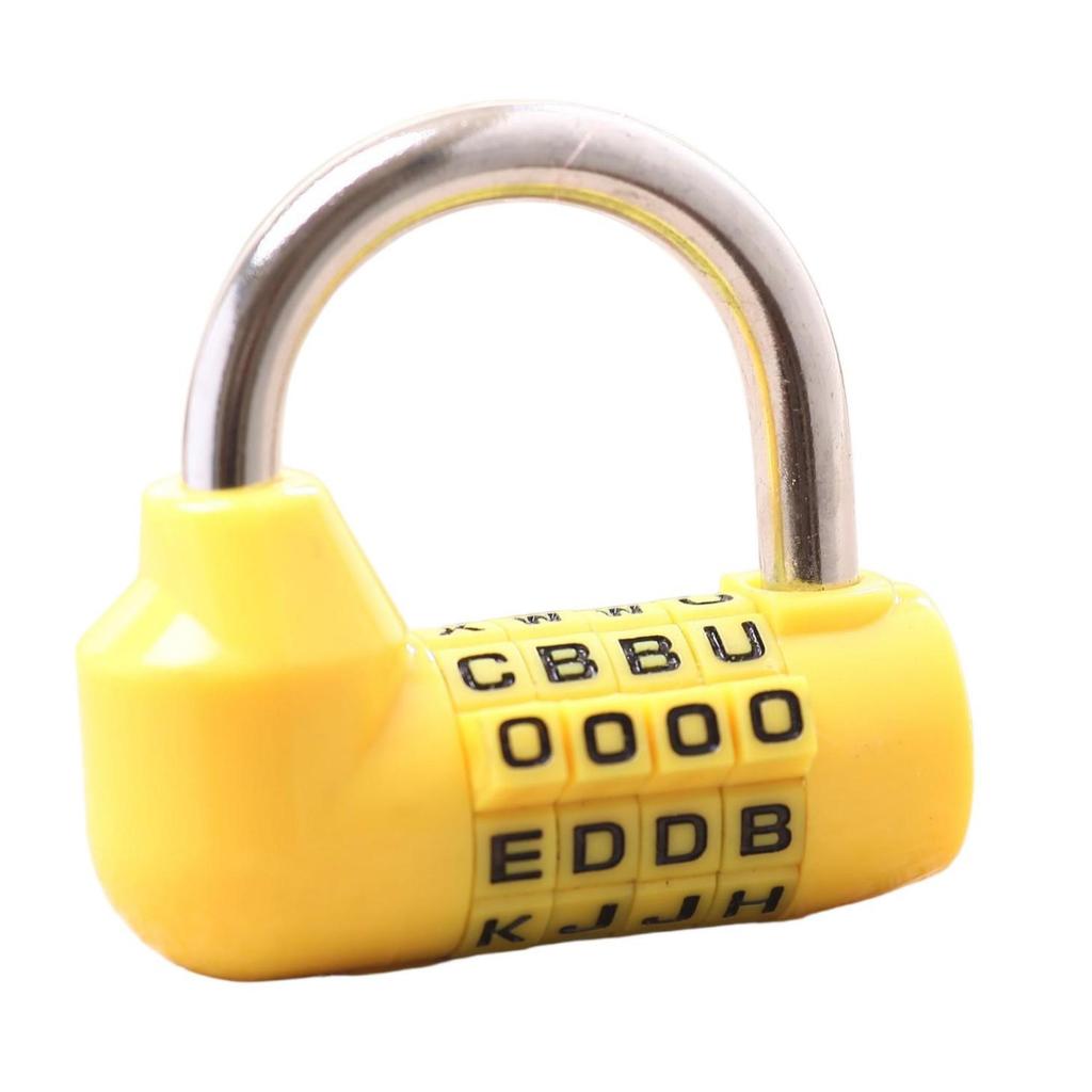 U-Shaped Keyless Combination Lock: Anti-Theft Portable Padlock with English Letter Code for Dormitory Lockers