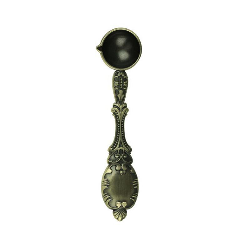 Bronze Spoon Vintage Craft Supplies Fire Paint Heating Decorative Tool Furnace Seal Wax Particle DIY Manual Scrapbooking SB009