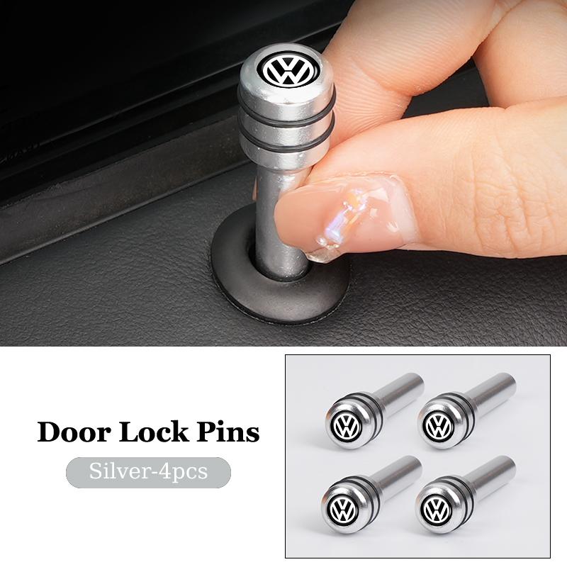 A1-Car Door Lock Pins Door Lock Pull Pin Cover Key Accessories For Volkswagen VW Polo Golf 6 7 8 Jetta Passat Tiguan Touran T-ROC