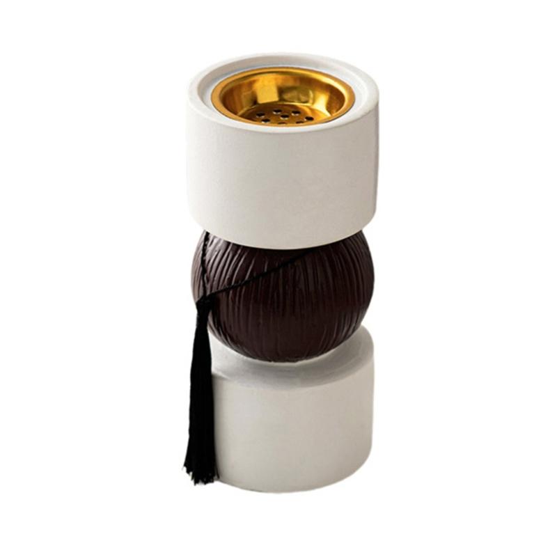 

Arabic Middle East Incenses Burners for Aromatherapies Resins Dumbbell Shape Frankincense Bakhoor Burners Scent Diffuser білий