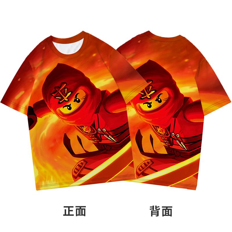 

Футболка MINISO Ninjago 2025 года с принтом в виде мультфильма «Аниме» для мальчиков и девочек, летняя футболка, новый стиль, уличные тенденции, детская одежда, короткий рукав 120 хаки