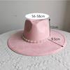 Fedora Suede Wide Brim Hat Unisex Western Wide Brim Rancher Hat Pure Suede Jazz Hat Horse Riding Party Gift Hat Wide Brim Hat