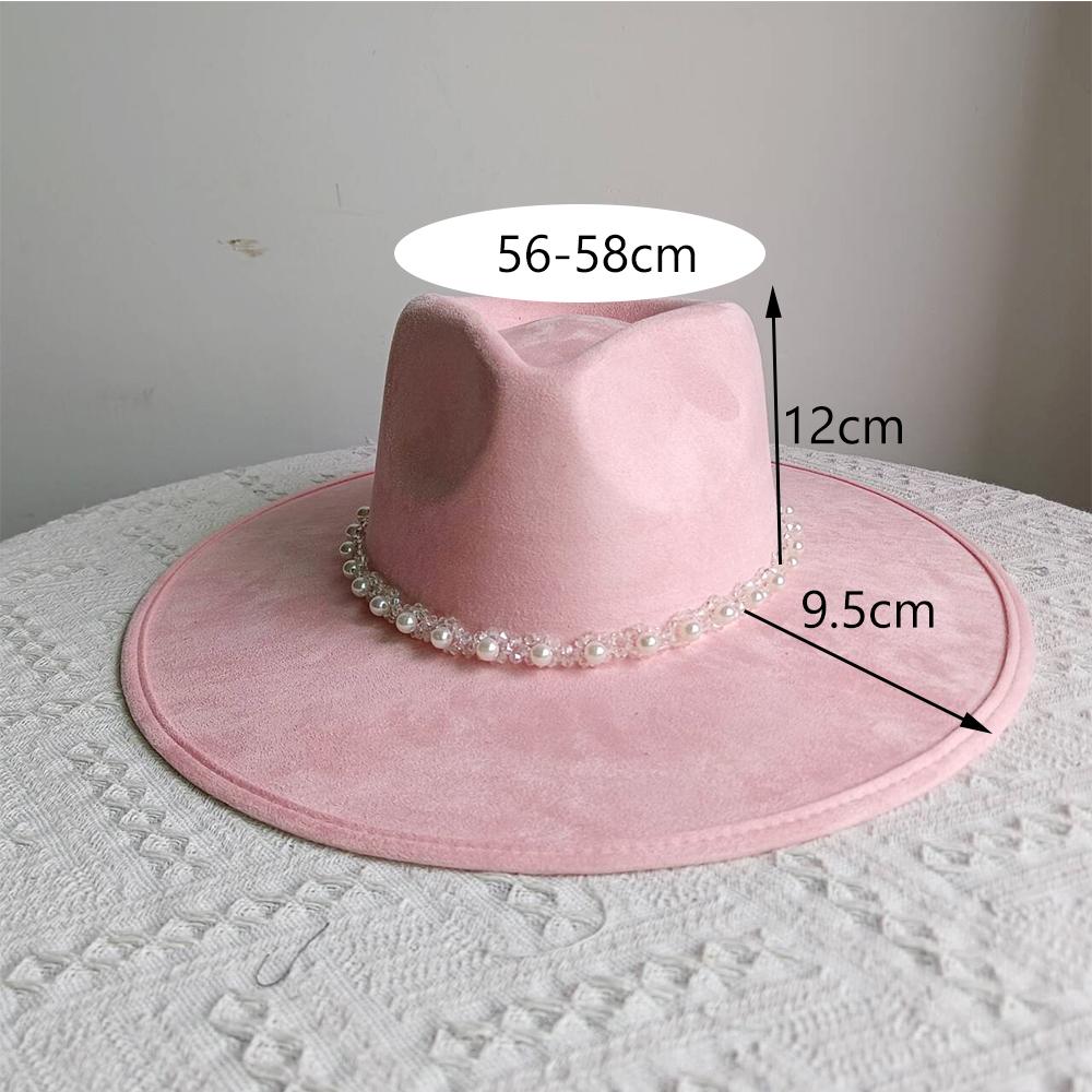 Fedora Suede Wide Brim Hat Unisex Western Wide Brim Rancher Hat Pure Suede Jazz Hat Horse Riding Party Gift Hat Wide Brim Hat