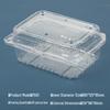 Transparent Disposable Fruit Box with Lid – Food-Grade Plastic, Rectangular, Sturdy for Takeaway, Ideal for Strawberries or Cut Fruit