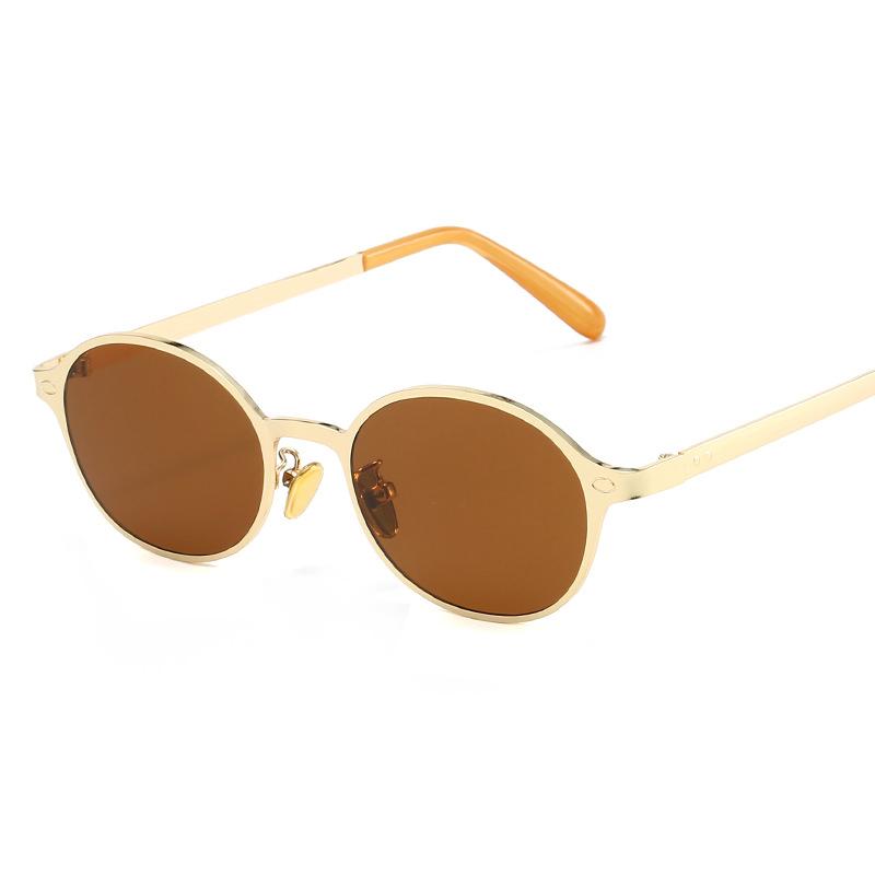 New Vintage Round Sunglasses Women Men Brand Circular Sun Glasses Female Oval Eyewear  for Male Female Eyeglasses