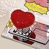 Toilet Button Heart-shaped Toilet Flush Button Replacement Set Easy Installation Reusable Clean Hygienic Toilet Press Buttons
