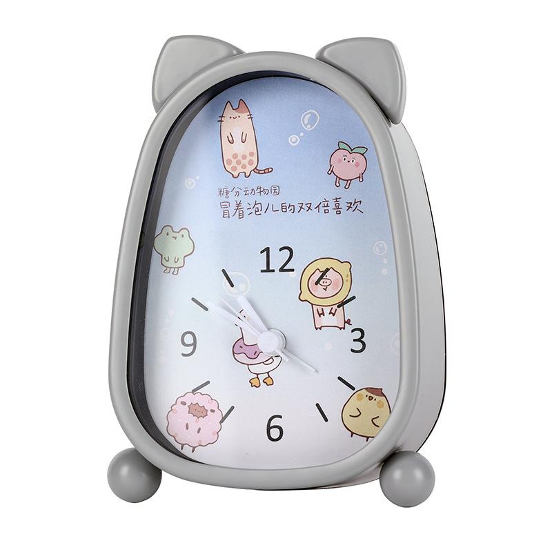 New alarm clock for students and children's dormitory bedside alarm clock cute creative desktop electronic clock luminous mute