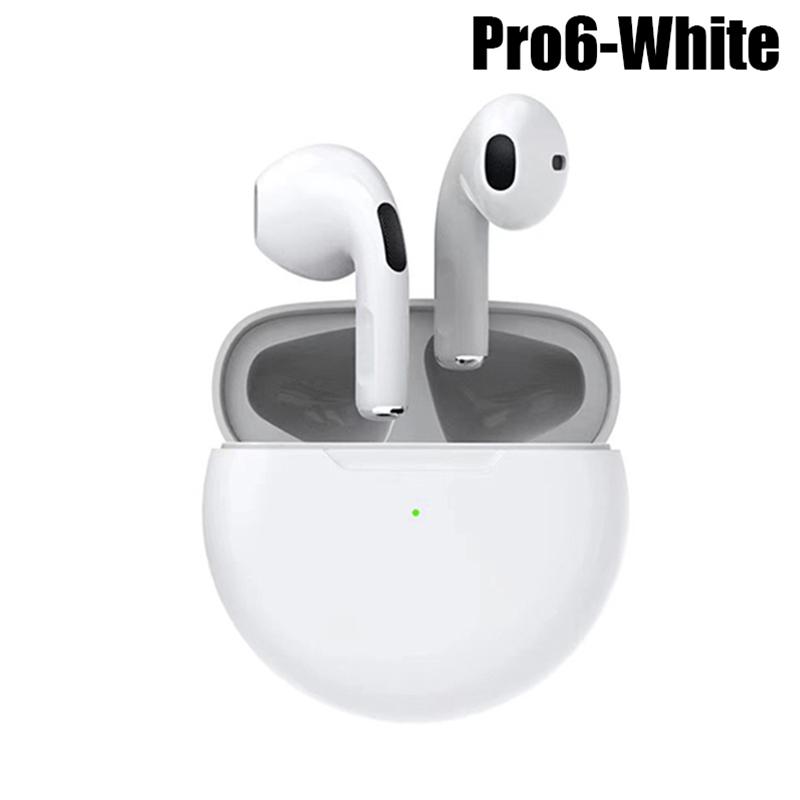 TWS Pro 6 Wireless Bluetooth Headset Noise Cancelling In-ear Earbuds with Mic Wireless Headphones for iPhone Bluetooth Earphones