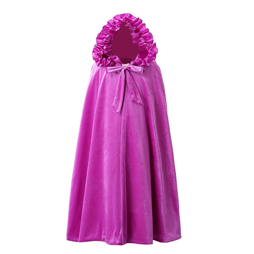 Christmas Frozen Princess Cloak Out Shawl Girls Aisha Autumn Winter Kids Aisha Cloak