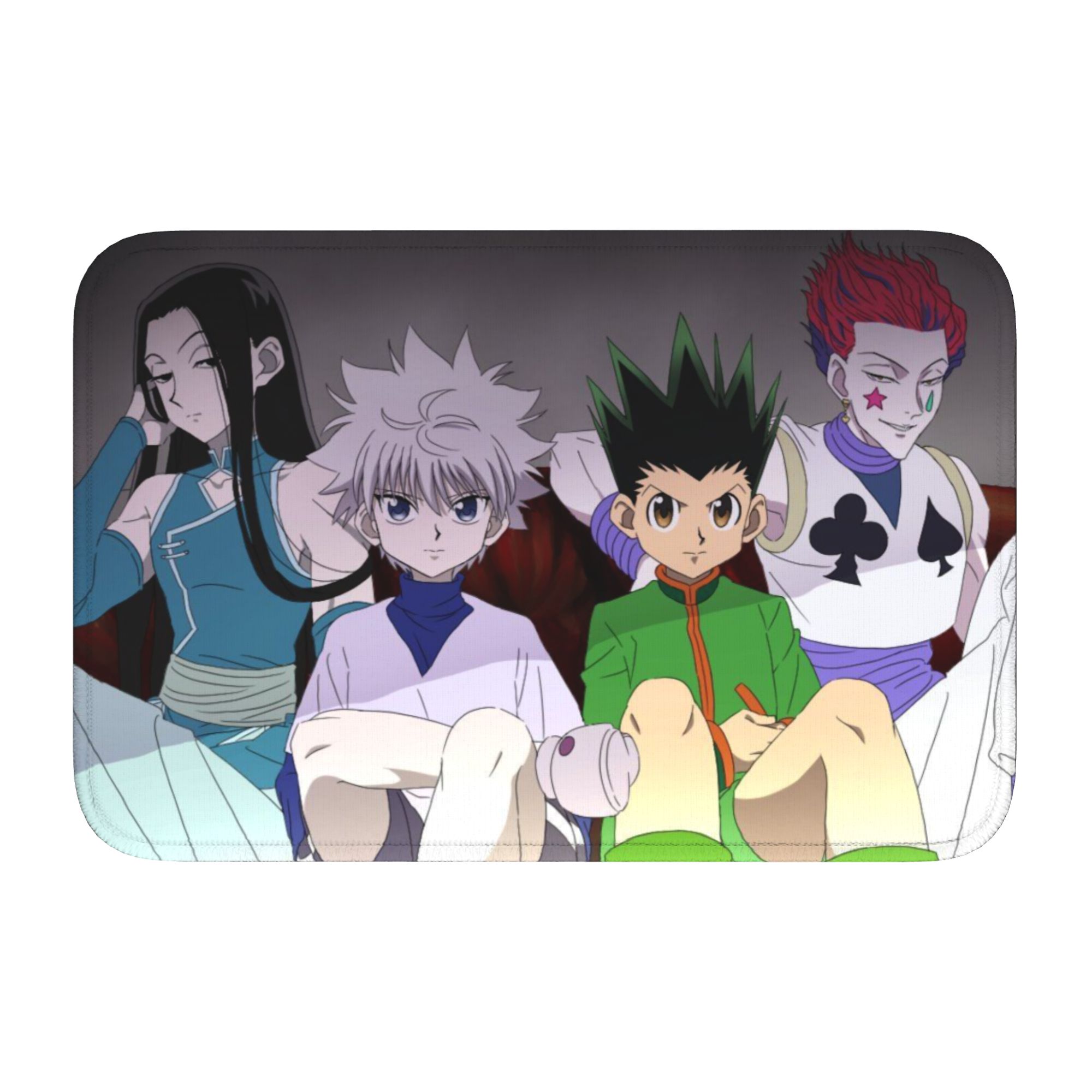 

HXH Anime Front Door Mat Anti-Slip Indoor Welcome Waterproof Doormat Living Room Entrance Rug Carpet Footpad 60cm x 90cm