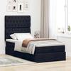 Maison Exclusive - Cadre de lit ottoman avec matelas noir 80x200 cm tissu