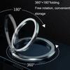 Ultra-thin Cell Phone Ring Holder Magnetic Ring Rotatable Foldable Kickstand Magnet Grip Desktop Stand for MagSafe IPhone 15 14