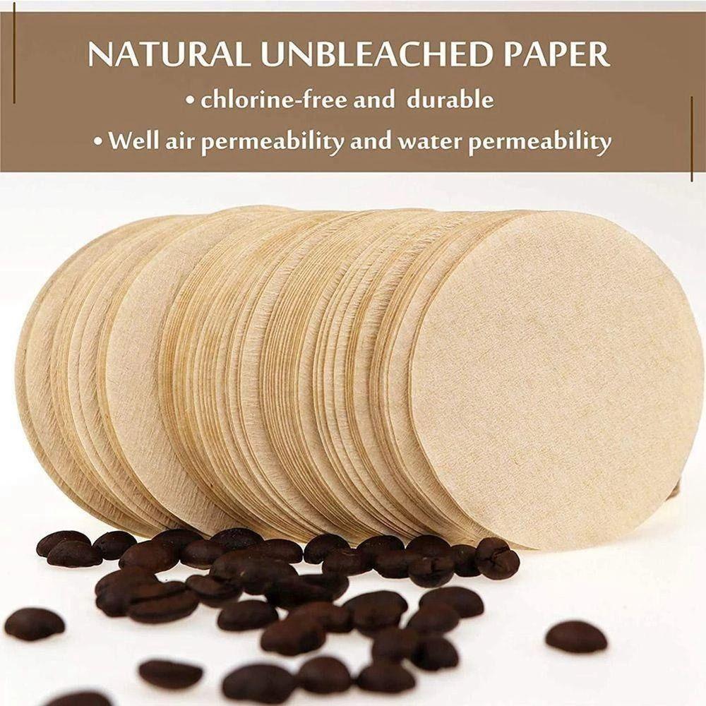 High Density Round Coffee Filter Paper Coffee Accessories Filter Without Residue Moka Pot Paper Filter Soft Texture