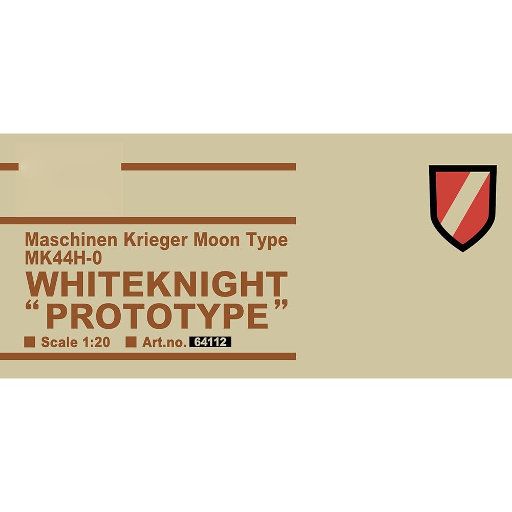 Hasegawa Maschinen Krieger Robot Battle V MK44H-0 White Knight Prototype 1/20 Scale Plastic Model Kit