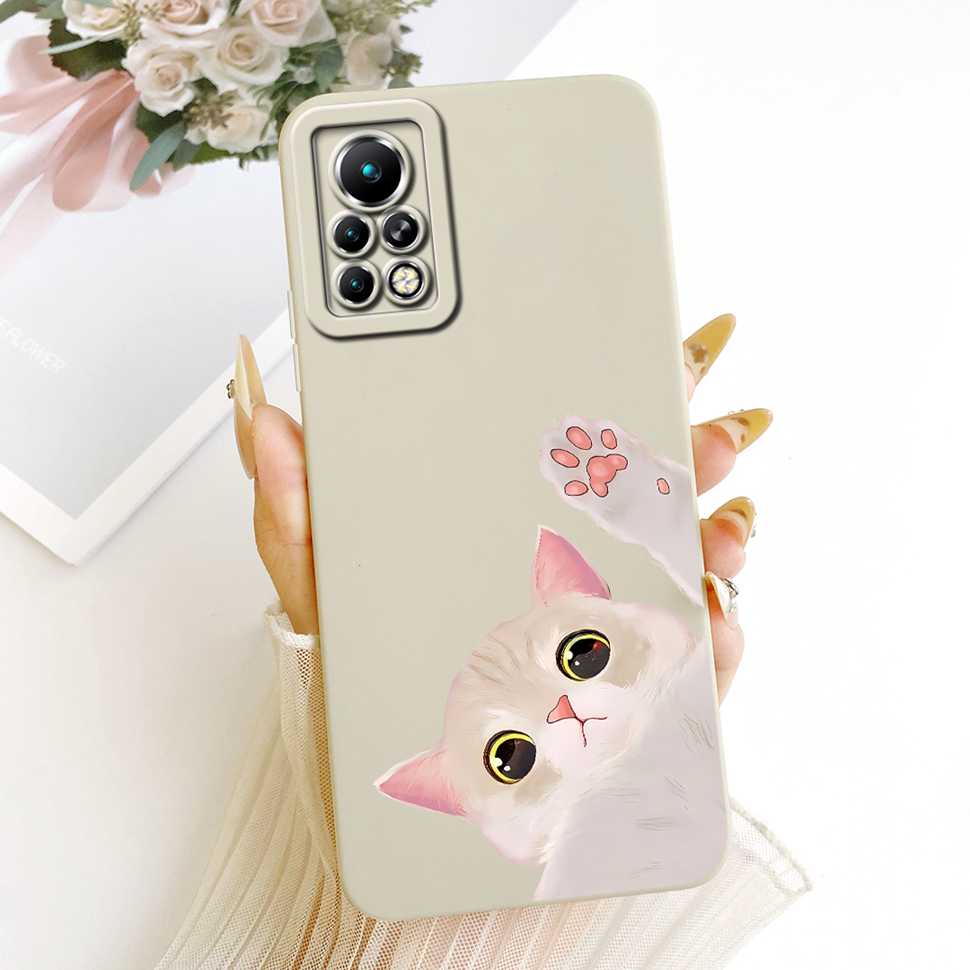 Infinix Note 11 Pro Hülle „Glückskatze Sonnenblume“ Silikon-Softcover für Infinix Note 11 Pro X697