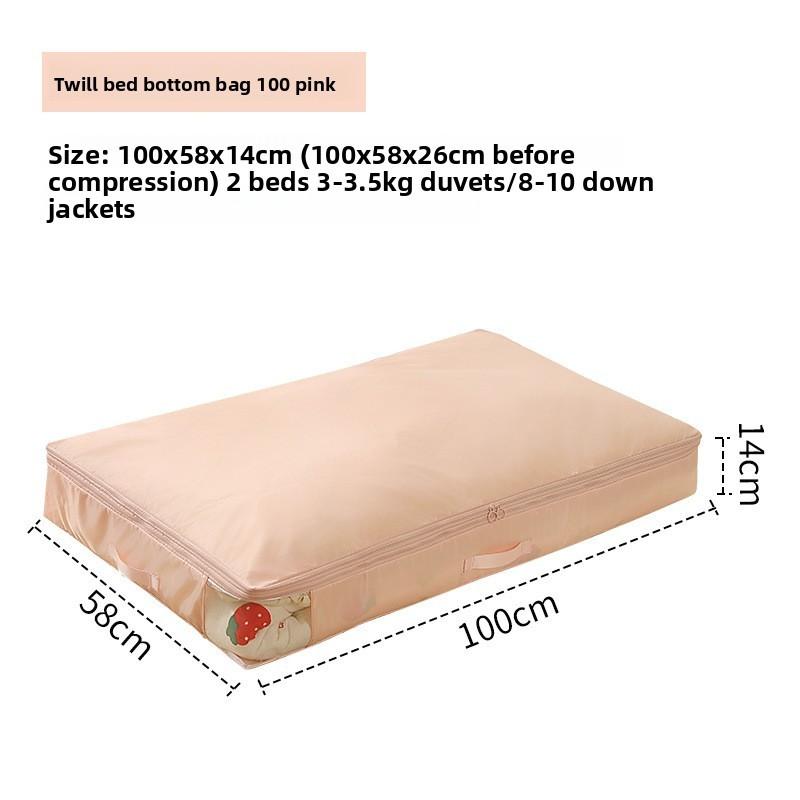 Hanging Clothes Storage Bag With Compression Design For Bedroom Organization