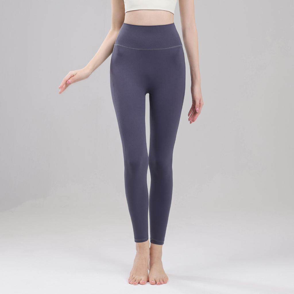 Pantalones Ajustados de Yoga y Ciclismo Nude de Alta Elasticidad – Secado Rápido con Elevación de Cintura y Cadera
