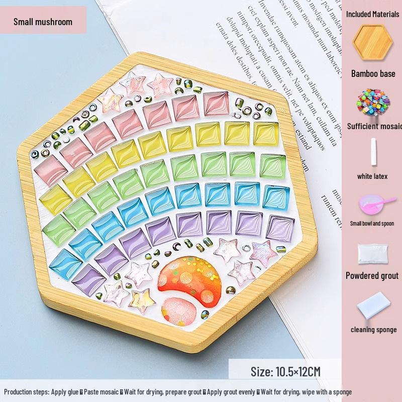 DIY Mosaic Coaster Kit for Kids: Creative Father's Day Craft