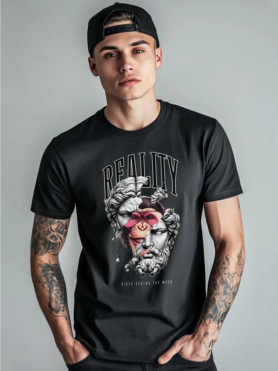 White audio cassette print T-shirt 3XL