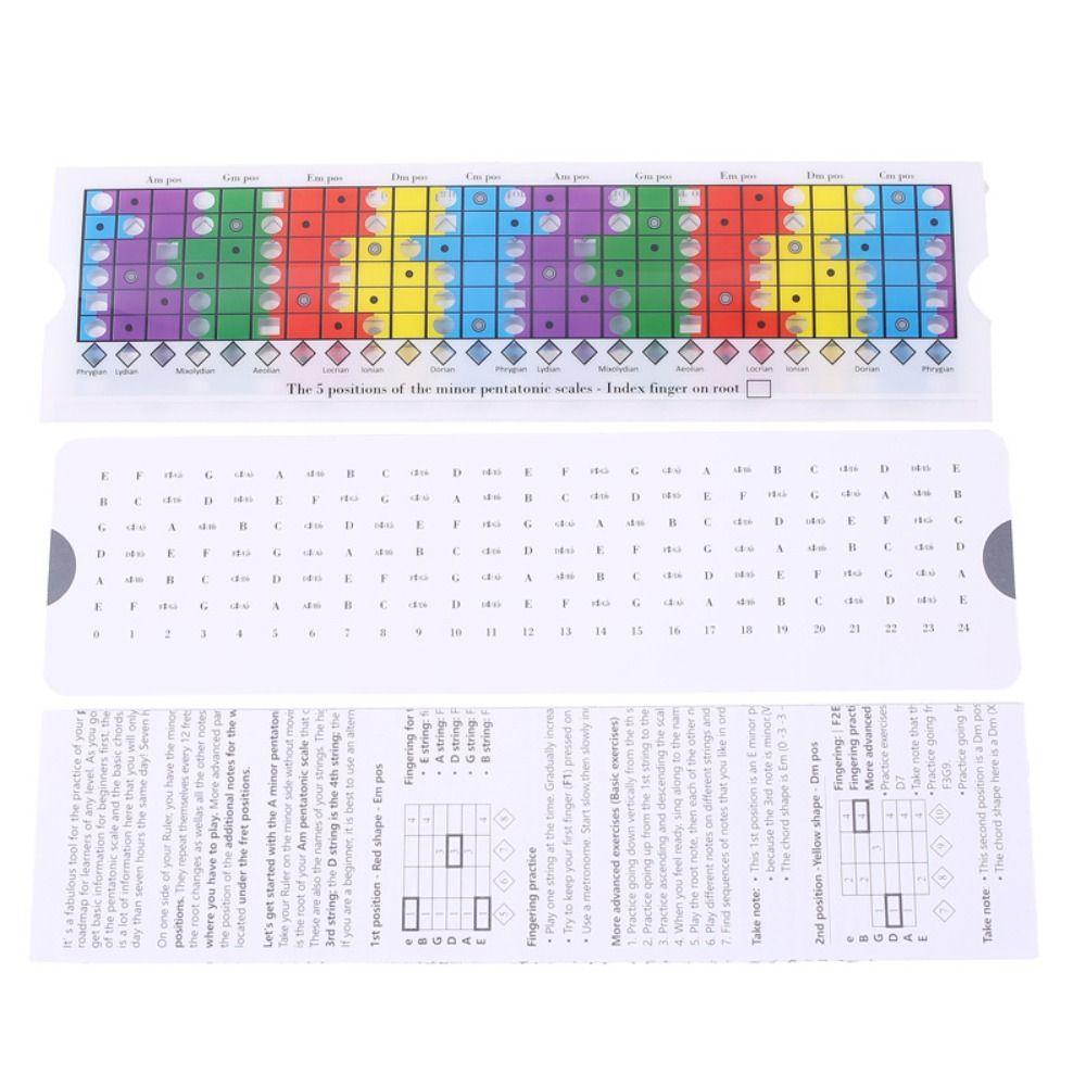 Diatonic and Mode Pentatonic Sliding Ruler Guitar Learning Ruler  Guitar Accessories