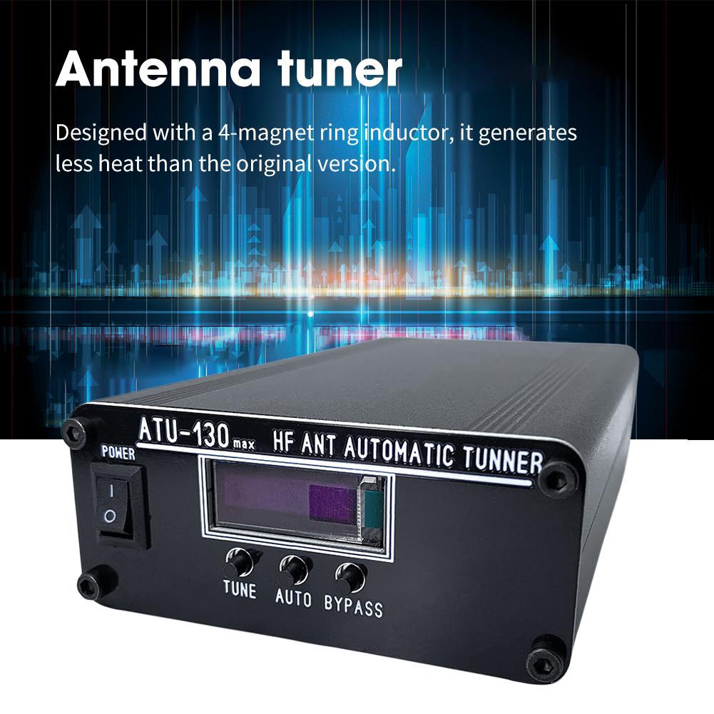ATU-130 MAX 1.8-50MHz 200W Mini Automatic Antenna Tuner Automatic Shortwave HF Antenna Tuner Update Version of ATU-100 ATU100