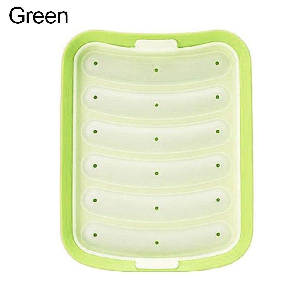6-Cavity Sausage Maker Mould Non-Stick Silicone Mold DIY Hot Dog Maker  Kitchen Baking