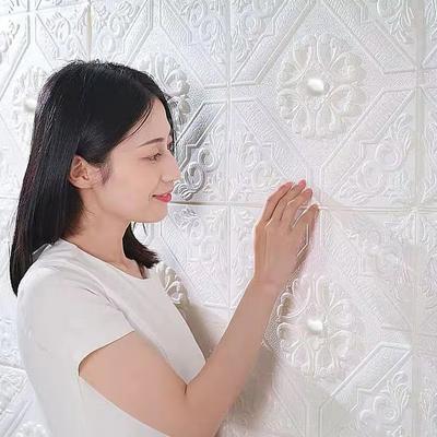 Decorative Waterproof Moisture-proof Mildew Proof Modern Style Self-adhesive 35cm * 35cm Wallpaper Bedroom Background Wall