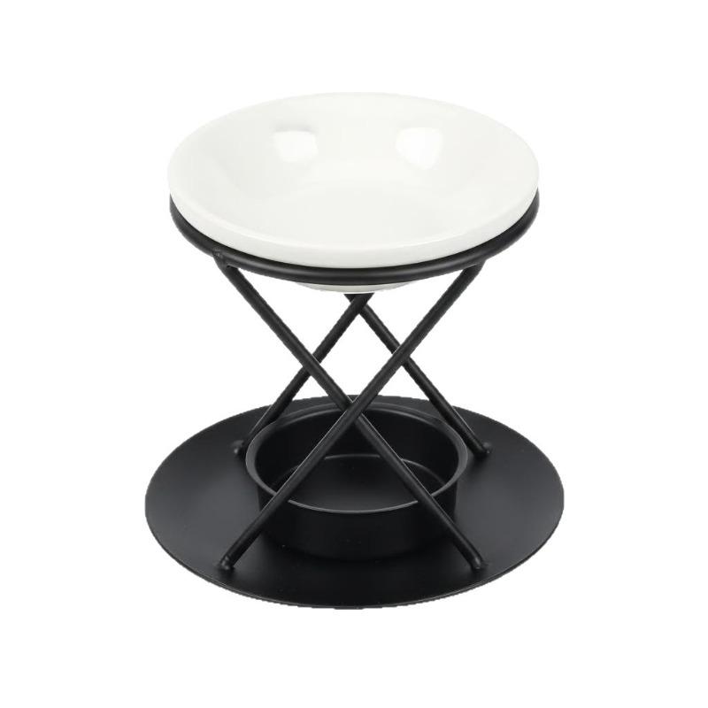 Creative Aromatherapy Stove Wrought Iron Essential Oil Stove Iron Frame Candlestick Retro Home Aromatherapy Lamp Ornament