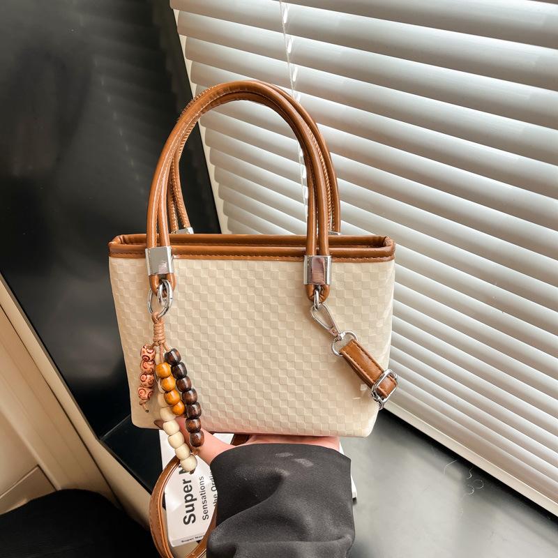 

Retro Single-shoulder Crossbody Bag for Casual Carrying and Bucket Bag білий