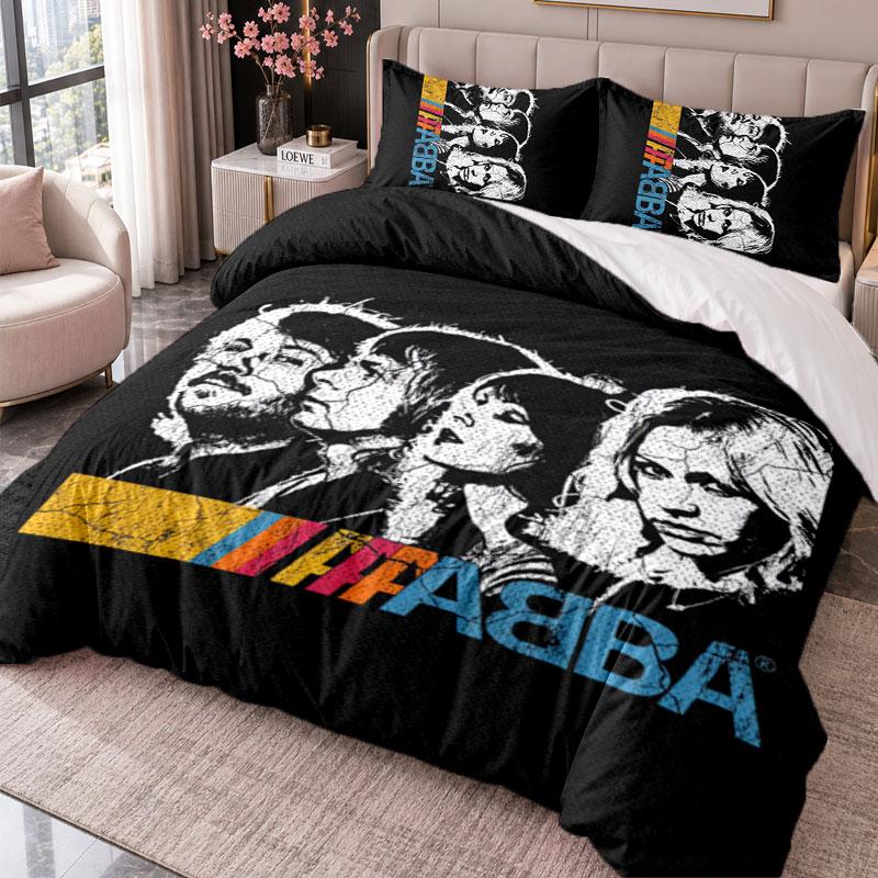 ABBA 3Pcs Bedding Set Duvet Cover With Two Pillowcases For Bedroom Home Decoration