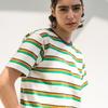EDENIK Resort Striped Short Sleeve T-Shirt_Green
