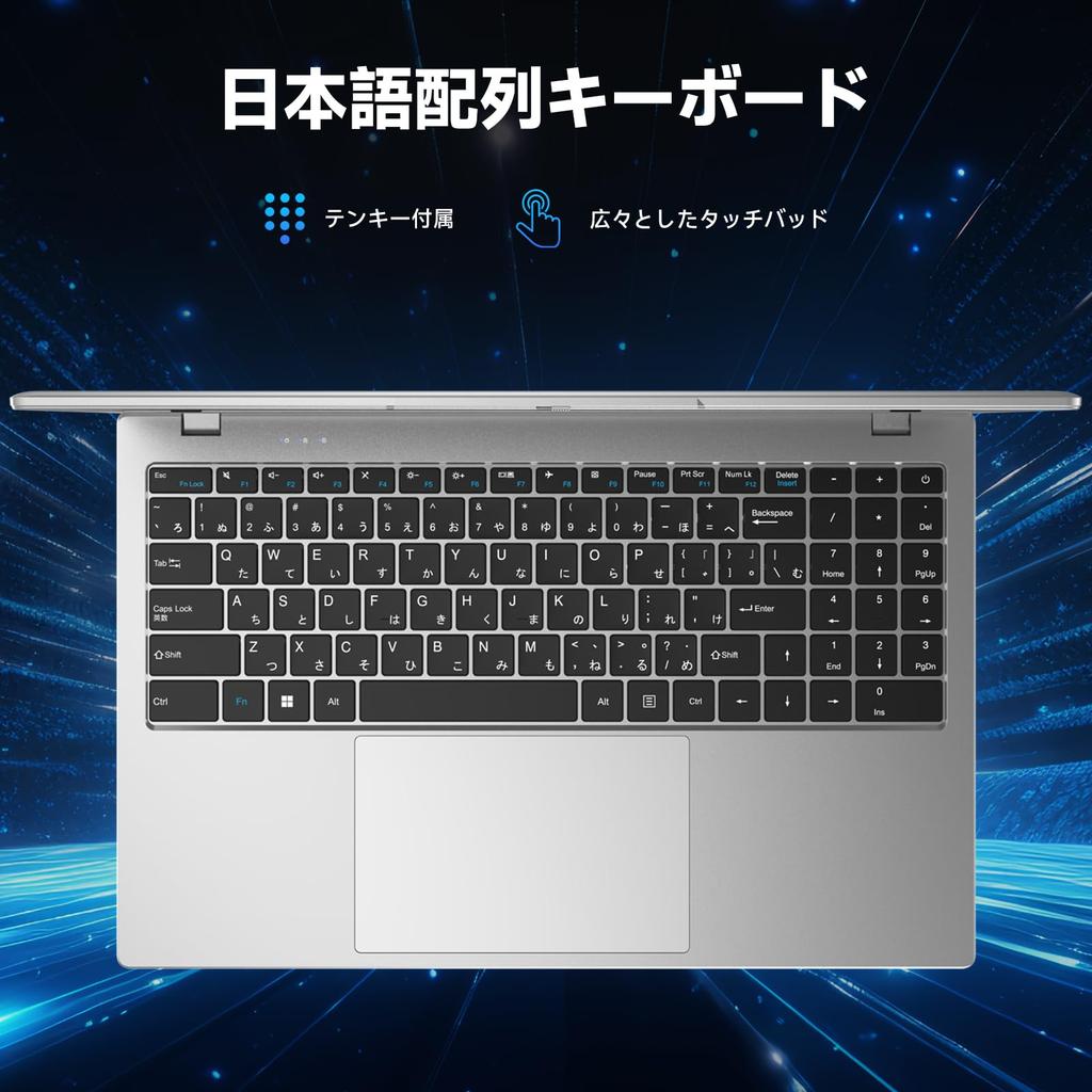Laptop with Office than 6500Y 8GB memory 256GB 1920x1080 IPS LCD silent suitable for Japanese 2024, 15.6-inch screen, [Faster N5095], model, &