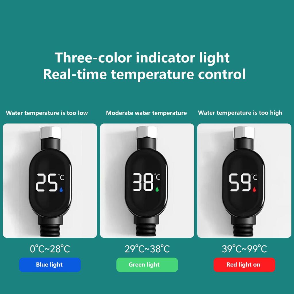 Slimme Meter Badkamer LED Display 0℃-99℃ Huis Water Douche Thermometer Water Nauwkeurige Temperatuurmeting Monitor Meter