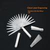 Stainless Steel Feeler Gauge 17 Precision Blades Heavy Duty Gap Measuring Tool for Marine Vessel Equipment Maintenance