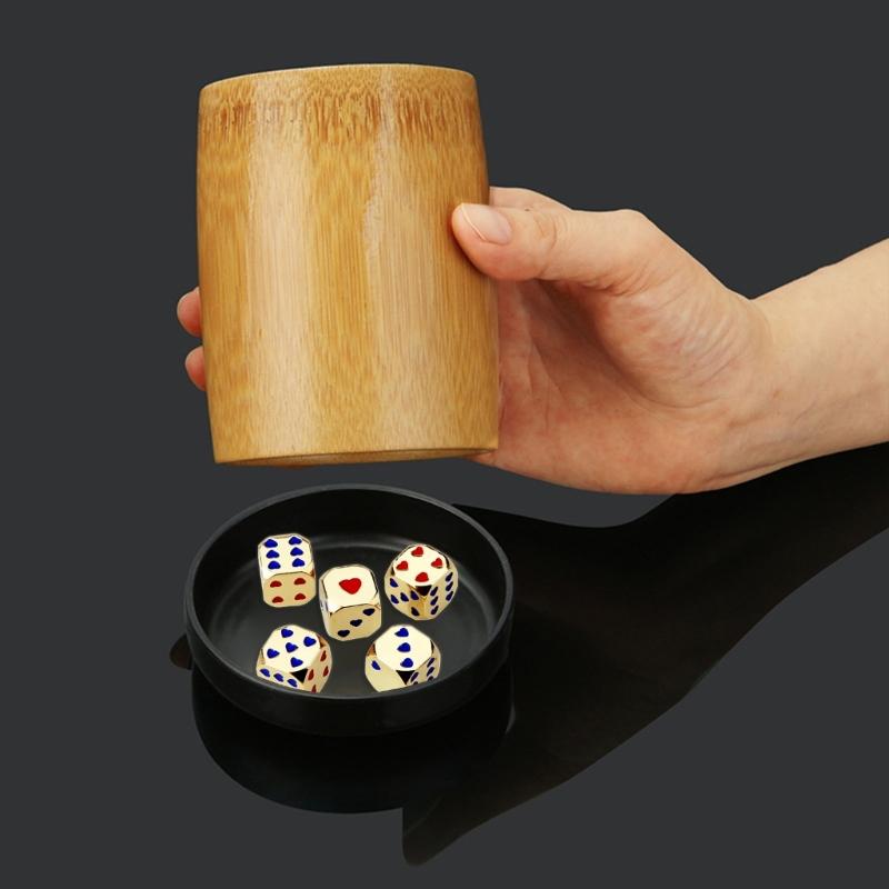 5 Pcs Metal Heart-shaped Points Dice Role Playing Dice Six Sided Dice Round Corner Dice DIY Mahjong Accessories