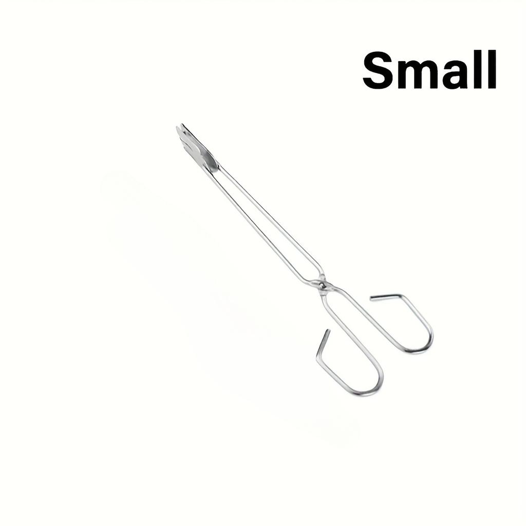 3PCS BBQ Tools Stainless Steel Kitchen Tong Scissors Type Grilled Food Clip Food Vegetable Meat Tongs Charcoal Clamp Frying Tong